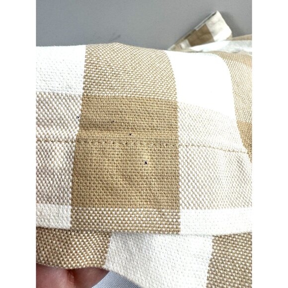 Madewell Gingham Plaid Button Shorts 25 Tan Cream Cottagecore French Girl Coasta - Picture 9 of 9